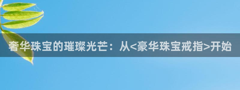 新宝j2O5O5O：奢华珠宝的璀璨光芒：从<豪华珠宝戒指>开始