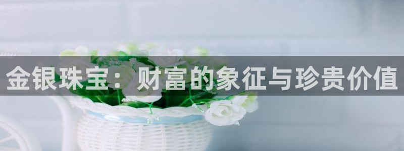 新宝gg5：金银珠宝：财富的象征与珍贵价值