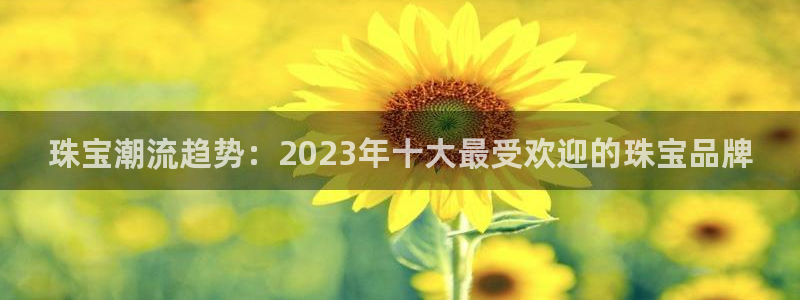 新宝5平台登录注册：珠宝潮流趋势：2023年十大最受欢迎的珠宝品牌