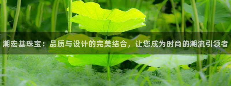 新宝5注册账号：潮宏基珠宝：品质与设计的完美结合，让您成为时尚的潮流引领者