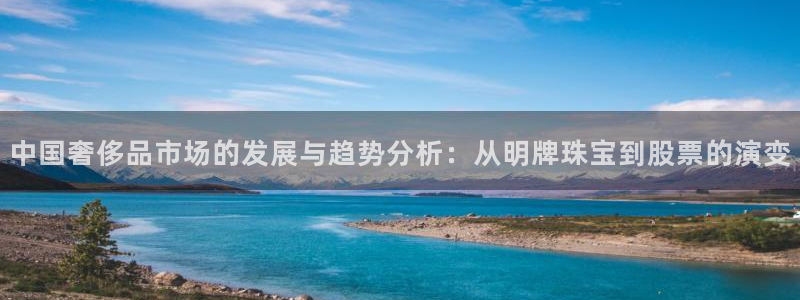 新宝5源码：中国奢侈品市场的发展与趋势分析：从明牌珠宝到股票的演变