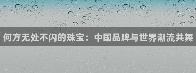 p5r新宝魔：何方无处不闪的珠宝：中国品牌与世界潮流共舞