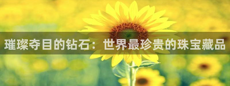 新宝5注册流程：璀璨夺目的钻石：世界最珍贵的珠宝藏品