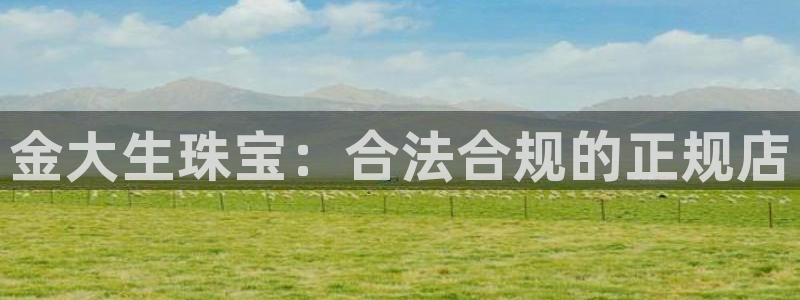 新宝5球维33 300：金大生珠宝：合法合规的正规店
