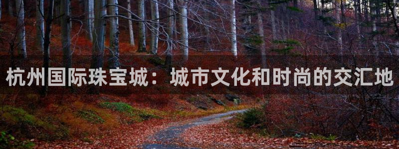 新宝5_测：杭州国际珠宝城：城市文化和时尚的交汇地