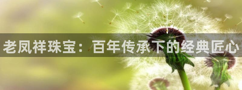 新宝5平台咋样：老凤祥珠宝：百年传承下的经典匠心